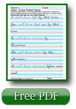 Verb Tenses Worksheets: Past Present Future: Simple, Perfect, Continuous