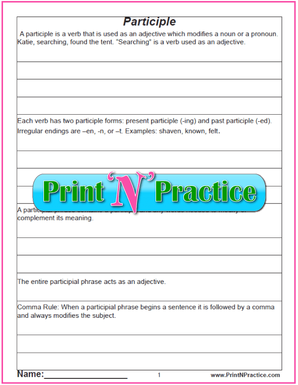 gerund-and-infinitive-with-participle-worksheets