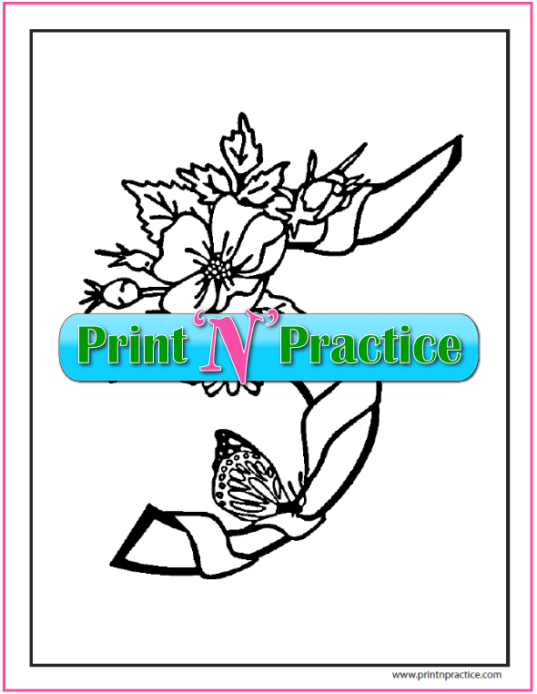 Number 5 Coloring Page