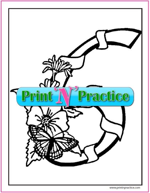 Number 6 Coloring Page