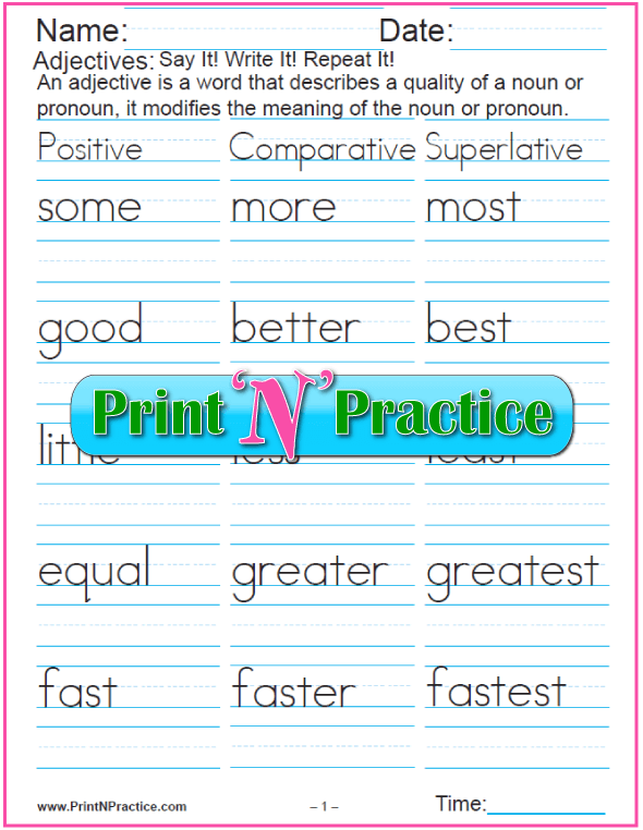 adjective-worksheets-comparative-and-superlative-adjectives-practice