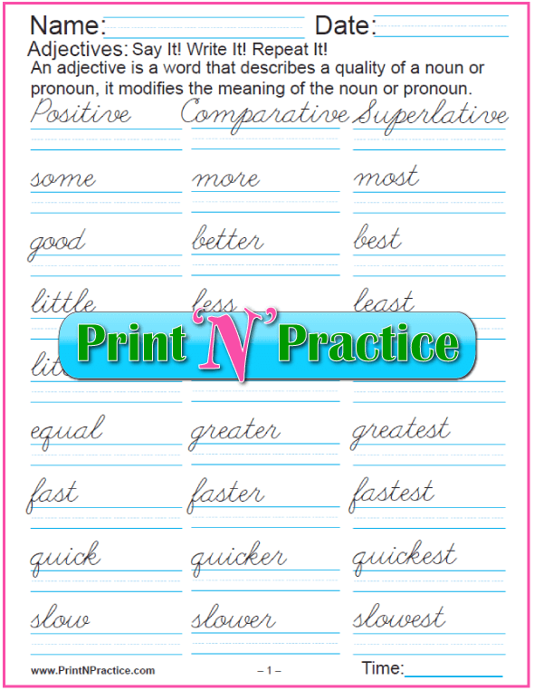 adjective-worksheets-comparative-and-superlative-adjectives-practice