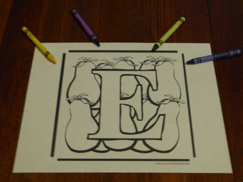 Alphabet Coloring Pages and Letter Worksheets