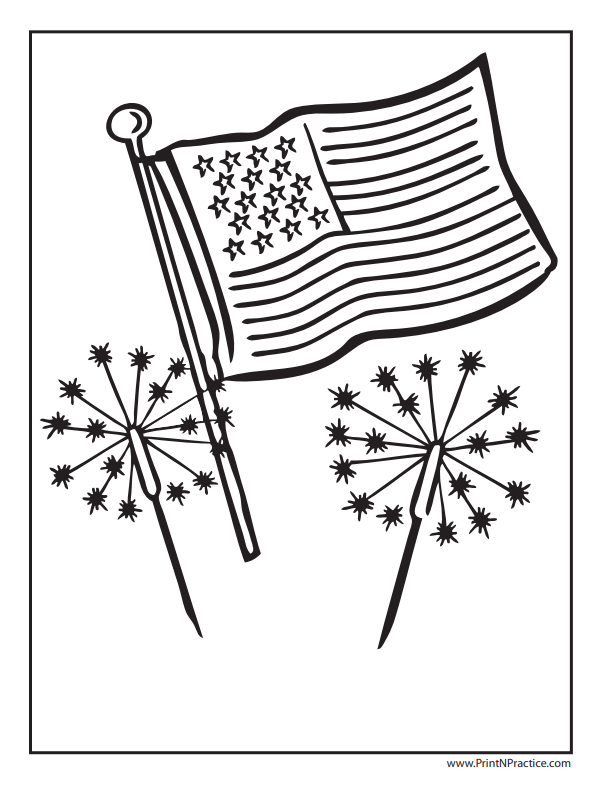 american flag coloring pages