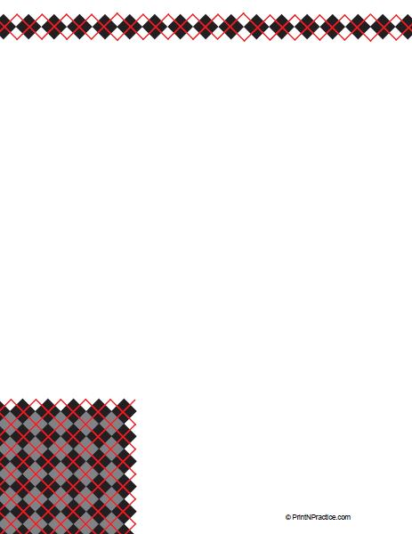 fancy writing paper printable Printable Stationery - Argyle motif for the Scotch at heart.