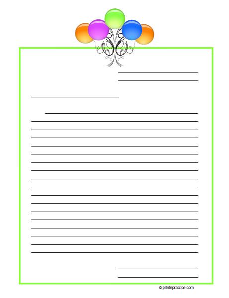 Free Printable Writing Paper - Stationary Primary Lines - Free4Classrooms