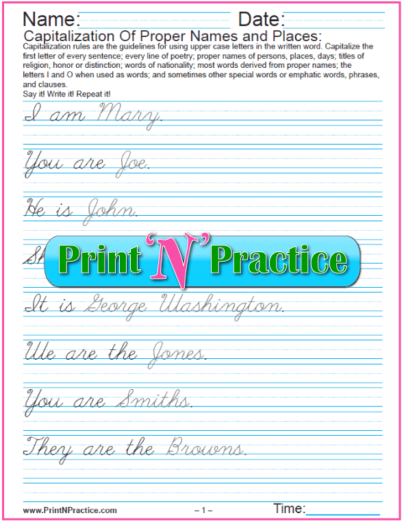 42-capitalization-worksheets-rules-list