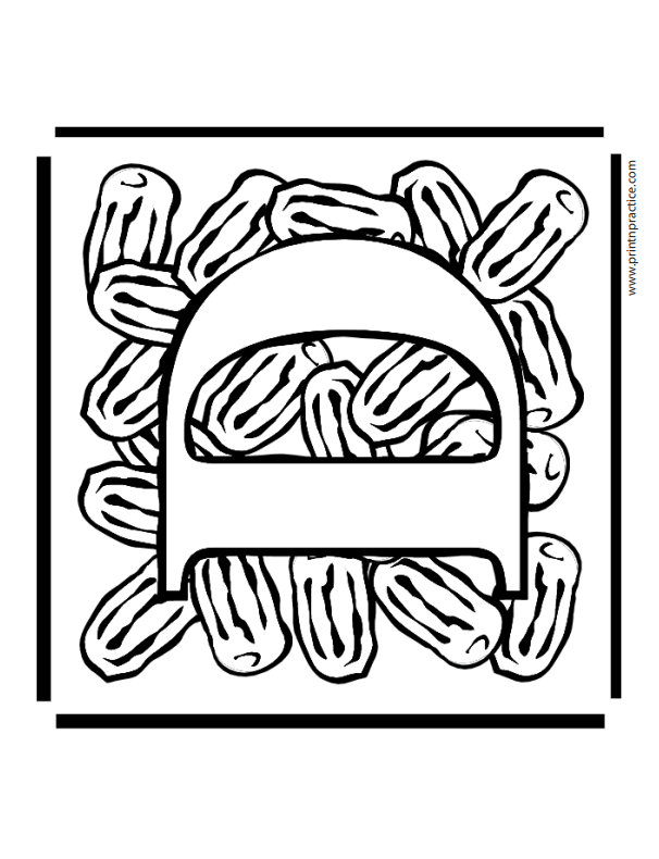 D For Dates Alphabet Letters To Print