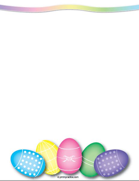 Free Printable Writing Paper: Easter Theme