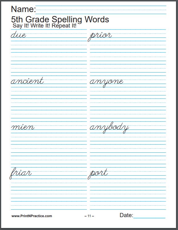 672 Printable Spelling Worksheets ⭐ Easy Spelling Practice Worksheets