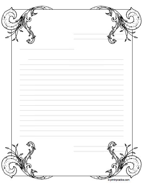 Cute Printable Notebook Paper - FREE DOWNLOAD  Writing paper printable  stationery, Printable lined paper, Free printable stationery