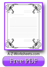 80+ Printable Lined Paper: School, Stationery, Christmas Writing Paper