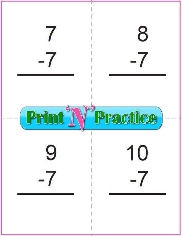 50 kindergarten subtraction worksheets practice for kids