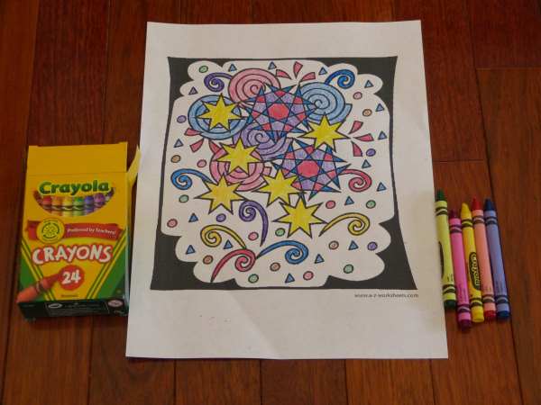 Shapes and Patterns Coloring Pages