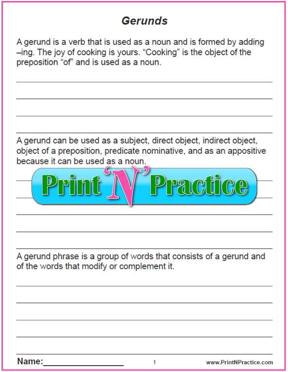 101-printable-gerund-pdf-worksheets-grammarism