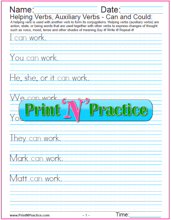 Types Of Verbs ⭐ 64+ Kinds Of Verbs Worksheets Types Of Verbs ⭐ 64+ Kinds Of Verbs Worksheets