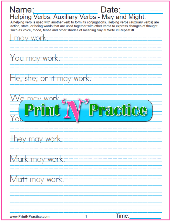 types of verbs 64 kinds of verbs worksheets