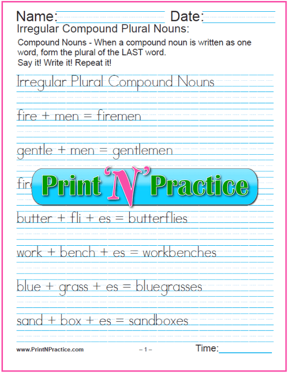 noun worksheets common and proper abstract collective plural
