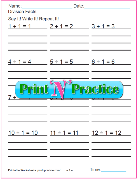 50 third grade division worksheets kids printable division practice