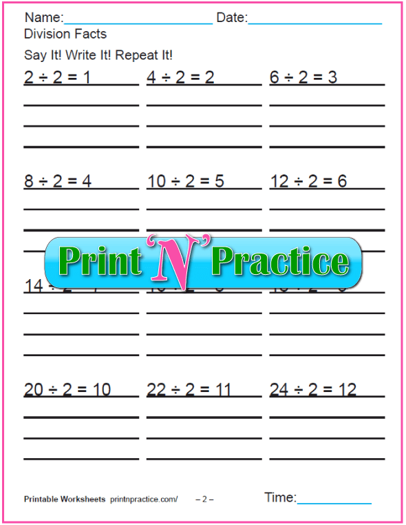 50 third grade division worksheets kids printable division practice