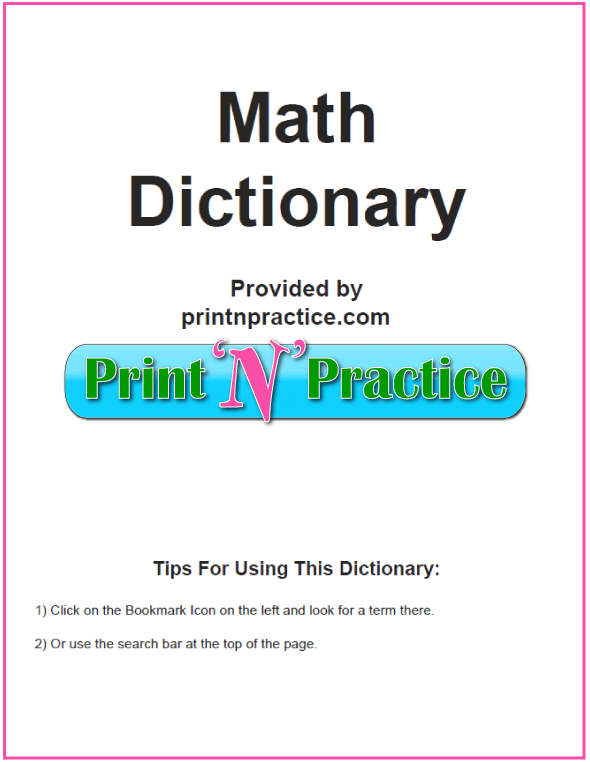 Math Dictionary Pictures 114