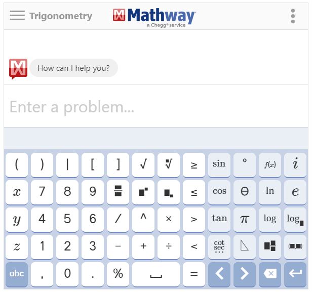 Mathway calculator