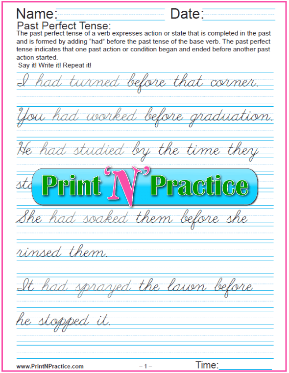 Verb Tenses Worksheets ⭐ Past, Present, Future: Simple, Perfect, Etc. Verb Tenses Worksheets ⭐ Past, Present, Future: Simple, Perfect, Etc.