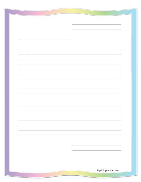 Printable Notepaper Lined Writing Paper Mini Notepaper 5 X 7 - Etsy