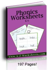 Buy the bundle of Printable Phonics Worksheets.