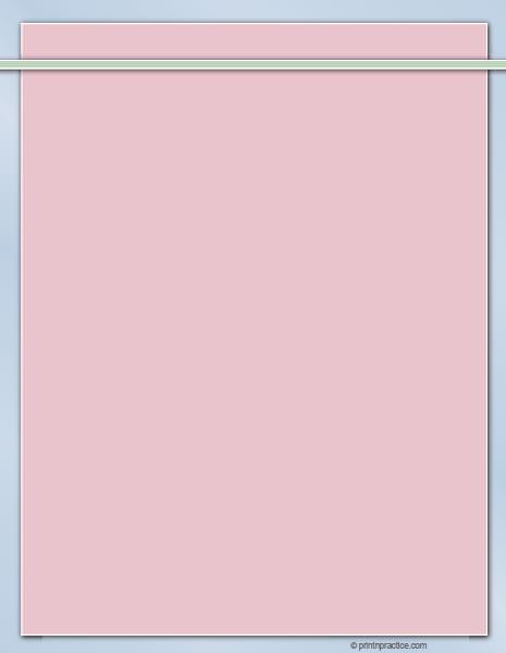 fancy writing paper printable Pink Handwriting Paper