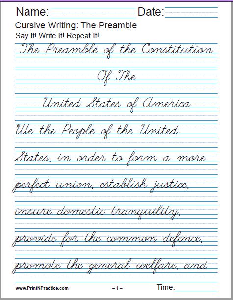 Cursive Handwriting Practice Book PDF