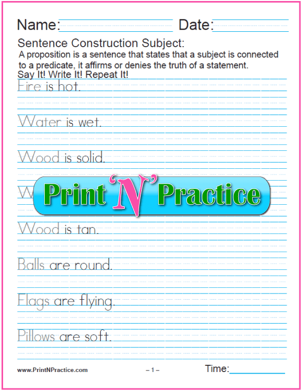 20-simple-cursive-sentences-easy-grammar-worksheets-practice