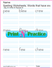 ew Words - 2 EW Phonics Homework