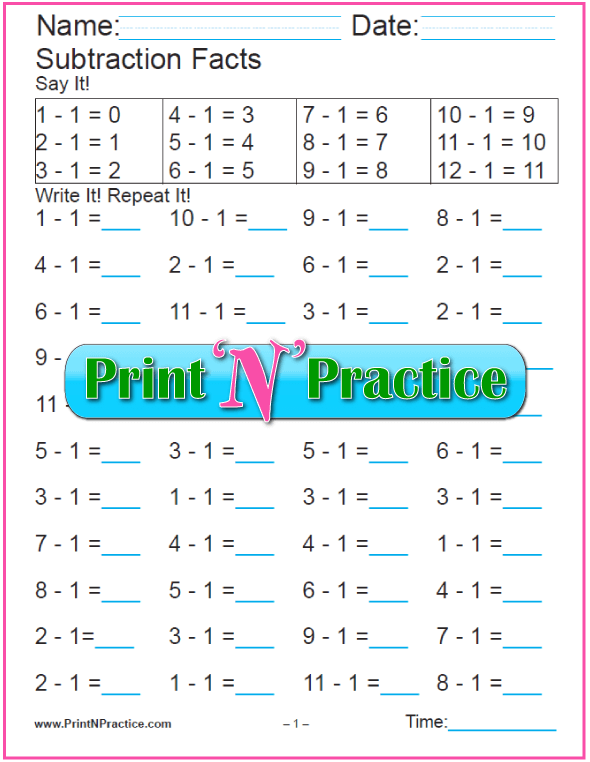50+ Kindergarten Subtraction Worksheets: Practice For Kids