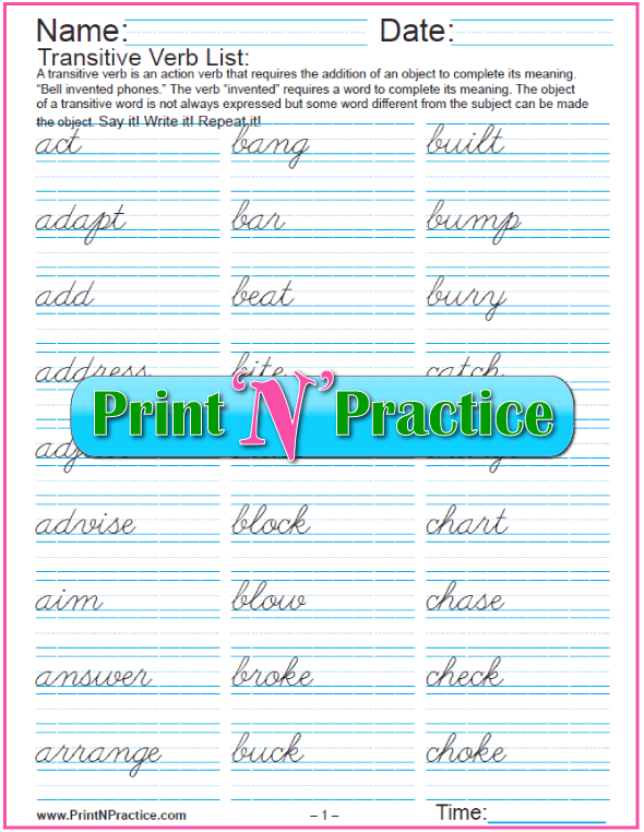 Types Of Verbs ⭐ 64+ Kinds Of Verbs Worksheets Types Of Verbs ⭐ 64+ Kinds Of Verbs Worksheets
