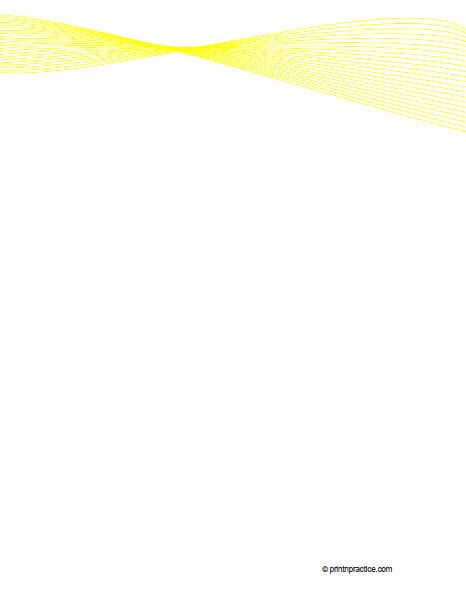 fancy writing paper printable Yellow Ribbon Writing Sheet