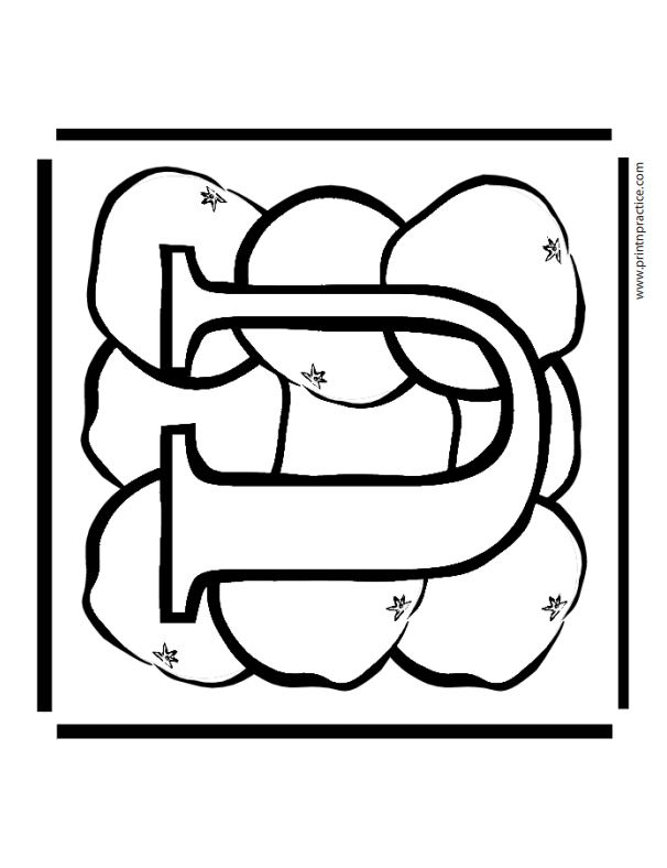 U For Ugli Alphabet Coloring Sheets