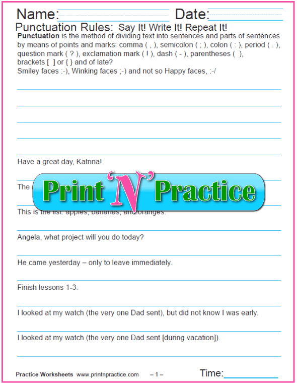 punctuation-worksheets-rules-to-decorate-sentences