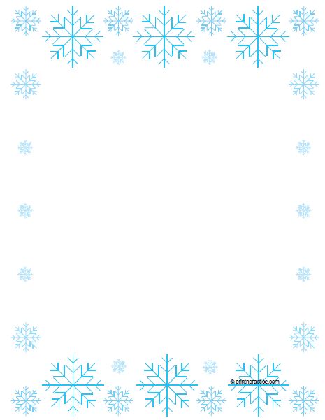 Free Printable Winter Writing Paper